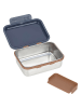 Lässig Lunchbox "Little Gang Smile" in Silber/ Dunkelblau - (B)17 x (H)13 x (T)7 cm