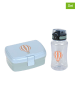 Lässig 2-delige set: drinkfles en lunchbox "Tiny Drivers Balloon" lichtblauw