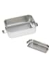 Lässig Lunchbox "Bold" in Silber/ Bunt - (B)18 x (H)13,5 x (T)6 cm