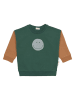 Lässig Sweatshirt "Smile" groen/lichtbruin