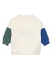 Lässig Sweatshirt "Little Gang Free" crème/donkerblauw/groen