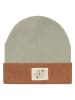 Lässig Beanie in Khaki/ Hellbraun