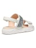 Geox Sandalen "Deaphne" in Silber/ Weiß