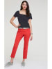 Heine Capri-spijkerbroek rood
