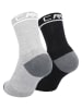 cmp 2er-Set: Socken in Hellgrau/ Schwarz