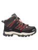 cmp Leren trekkingschoenen "Rigel Mid" antraciet/rood