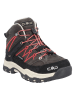 cmp Leder-Trekkingschuhe "Rigel Mid" in Anthrazit/ Rot