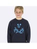 WOOOP Sweatshirt "Visage Monsieur" in Dunkelblau