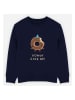 WOOOP Sweatshirt "Donut Give Up" in Dunkelblau