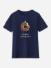 WOOOP Shirt "Donut give up" in Dunkelblau