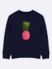 WOOOP Sweatshirt "Floral pineapple" in Dunkelblau