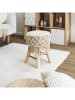 Ethnical Life Hocker in Beige - (B)32 x (H)42 cm