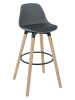 chairs for all Barkruk "Walt" grijs - (B)37 x (H)91 x (D)41 cm