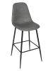 chairs for all 2er-Set: Barhocker "Amber" in Grau - (B)44 x (H)110 x (T)54 cm