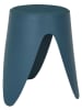 Rétro Chic Hocker ''Eve'' in Dunkelblau - (H)46 - Ø 30 cm