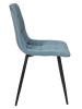 Rétro Chic Esszimmerstuhl ''Mateo'' in Blau - (B)45 x (H)88 x (T)52 cm