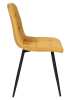 Rétro Chic Esszimmerstuhl ''Mateo'' in Gelb - (B)45 x (H)88 x (T)52 cm