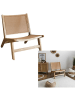 Ethnical Life Fauteuil "Bali" lichtbruin - (B)64 x (H)75 x (D)71 cm