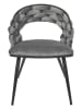 Rétro Chic Krzesło "Sawyer" w kolorze szarym - 63 x 83 x 54 cm