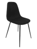 Rétro Chic 4-delige set: stoelen "Atome" zwart - (B)44 x (H)86 x (D)54 cm