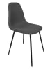 Rétro Chic 4er-Set: Stühle ''Atome'' in Grau - (B)44 x (H)86 x (T)54 cm