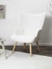 THE HOME DECO FACTORY Sessel in Weiß - (B)68 x (H)96 x (T)75 cm