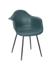 Rétro Chic 4er-Set: Sessel "Gustav" in Petrol - (B)62 x (H)85 x (T)59 cm