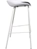 THE HOME DECO FACTORY 2er-Set: Barhocker in Weiß - (B)43 x (H)84 x (T)43 cm
