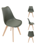 chairs for all 2er-Set: Esszimmerstühle in Khaki - (B)46 x (H)86,5 x (T)52 cm