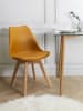 Ethnical Life Eetkamerstoel "Scandinave" geel - (B)46 x (H)86,5 x (D)52 cm