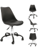 The Home Deco Kids Bürostuhl "Kiruna" in Schwarz - (B)46,5 x (H)92 x (T)58,5 cm