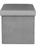 The Home Deco Kids Aufbewahrungshocker "Giulia" in Grau - (B)38 x (H)38 x (T)38 cm