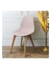 chairs for all 4er-Set: Esszimmerstühle "Scandinave" in Rosa - (B)46 x (H)82 x (T)46 cm