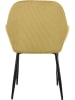 Rétro Chic 2-delige set: eetkamerstoelen "Giulia" geel - (B)59 x (H)84 x (D)44,5 cm