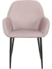 Rétro Chic 2-delige set: eetkamerstoelen "Giulia" lichtroze - (B)59 x (H)84 x (D)44,5 cm