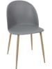 THE HOME DECO FACTORY 2er-Set: Esszimmerstühle in Grau - (B)49 x (H)81 x (T)47 cm