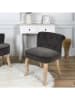 chairs for all Kruk "Eleonor" grijs - (B)46 x (H)61 x (D)46 cm
