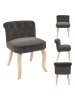 chairs for all Kruk "Eleonor" grijs - (B)46 x (H)61 x (D)46 cm