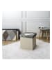 THE HOME DECO FACTORY Aufbewahrungshocker in Grau/ Beige - (B)38 x (H)38 x (T)38 cm