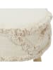 Ethnical Life Hocker in Hellbraun/ Beige - (H)41 x Ø 30 cm
