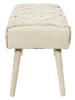HYGGE Sitzbank in Creme - (B)60 x (H)40 x (T)32 cm