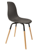 THE HOME DECO FACTORY 2-delige set: eetkamerstoelen "Scandinave" zwart - (B)46 x (H)85 x (D)56 cm