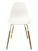 THE HOME DECO FACTORY 2-delige set: eetkamerstoelen "Scandinave" wit - (B)46 x (H)85 x (D)56 cm