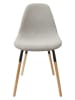 Ethnical Life 2-delige set: eetkamerstoelen "Scandinave" grijs - (B)46 x (H)85 x (D)52 cm