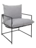 The Concept Factory Fauteuil "Jonas" grijs - (B)62,5 x (H)61 x (D)61 cm
