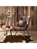 THE HOME DECO FACTORY Fauteuil "Helsinki" bruin - (B)72 x (H)99,5 x (D)66 cm