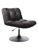 Rétro Chic Sessel "Vintage" in Schwarz - (B)67 x (H)89,5 x (T)81 cm