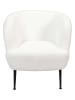 THE HOME DECO FACTORY Fotel "Kiera" w kolorze białym - 72 x 70 cm