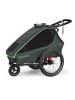 Qeridoo 3in1-Fahrradanhänger "Kidgoo 1 Forest Green" in Grün