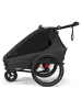 Qeridoo 3in1-Fahrradanhänger "Kidgoo 1 Phantom Grey" in Anthrazit